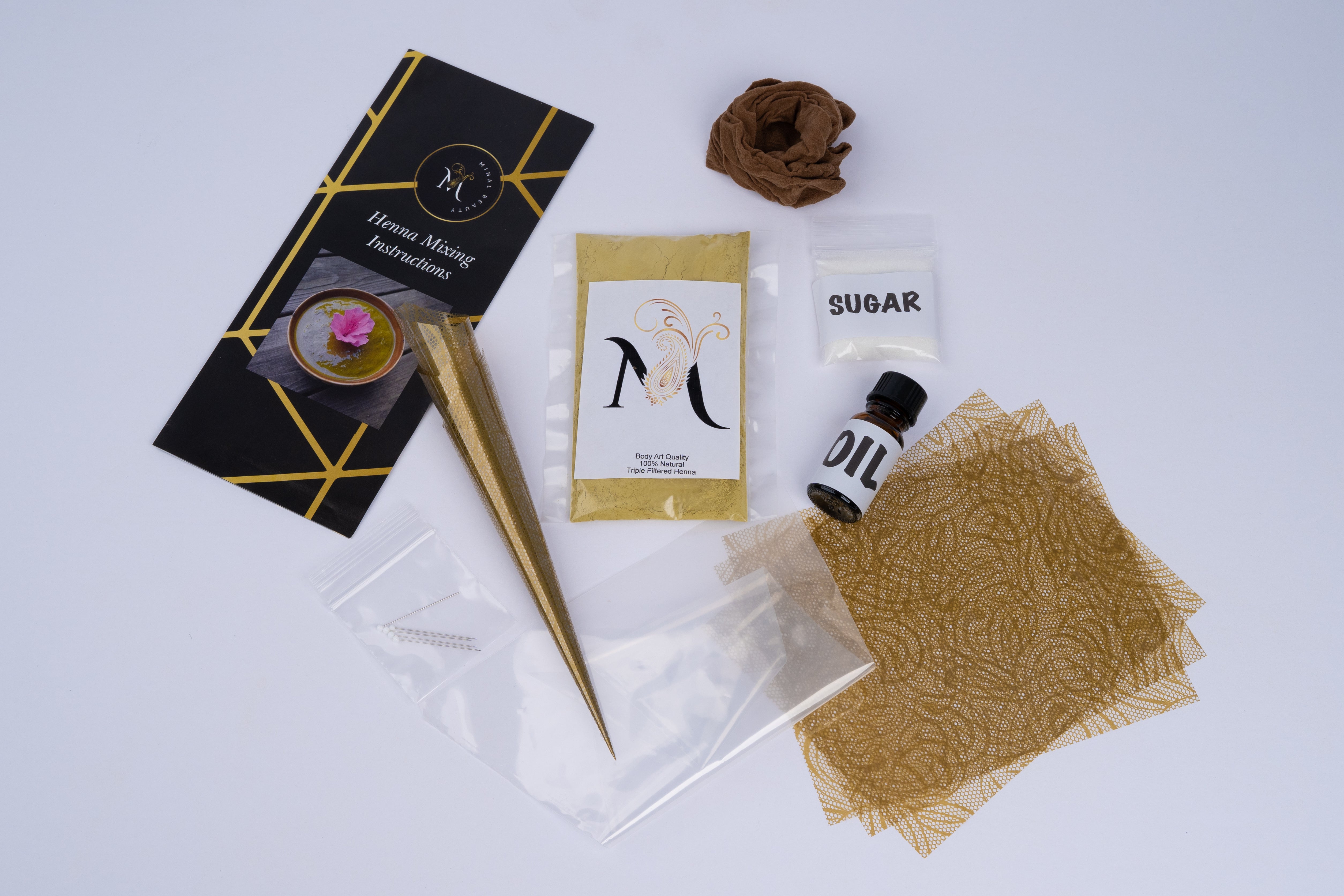 Silver Henna Kit — Minal Beauty